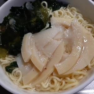 筍と板わかめのラーメン